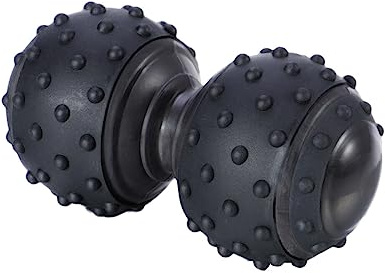 BCOATH Silikon Massageball zur Muskelentspannung und Mobilisierung der Gelenke Ergonomisch Geformt für Schulter und Wirbelsäule Schwarzes Zartes Design