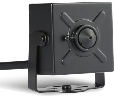 REVODATA TSEye Mini Telecamera IP PoE 5MP con Audio, Obiettivo Pinhole 3,7mm, Ultra HD 2880 x 1620P, Piccola Telecamera di Sicurezza Domestica PoE Microfono CCTV Sorveglianza (I706-2-P-A-TS Metallo)