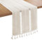 Bigqin Camino de Mesa Beige, 180 x 33 cm Camino de Mesa Moderno, Camino de Mesa Rustico, Decoracion Mesa Comedor Tapete Mesa
