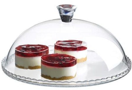 Pasabahce - Plat à tarte avec cloche 32 cm