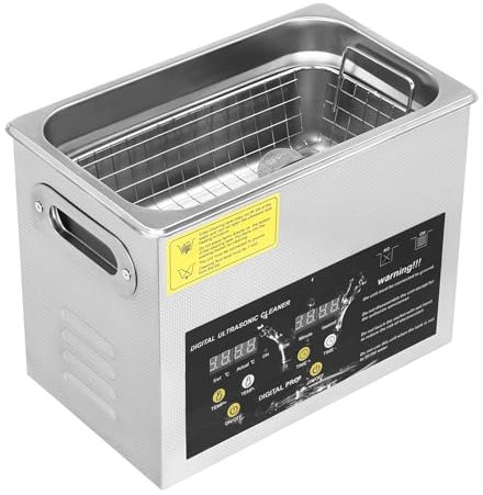 Ultrasonic Cleaner, Ultrasonic Cleaning Machine, Ultrasonic Cleaner with Heater 3L Ultrasonic Cleaner Stainless Steel Digital Cleaning Machine 0-30min Timer