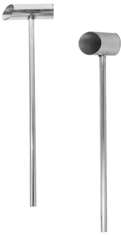LABRIMP 2pcs Marshmallow Cups for Sugar Household Stainless Steel Marshmallow Scoop Reusable Sugar Scooper Food Scoop