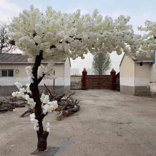 QICBYING Árboles Artificiales De Cerezo En Flor, Grandes Árboles De Flor De Cerezo Artificiales, Árbol De Flores De Durazno De Simulación, Plantas De Jardín, Flores Falsas De Simulación(1.5 * 1.5m)