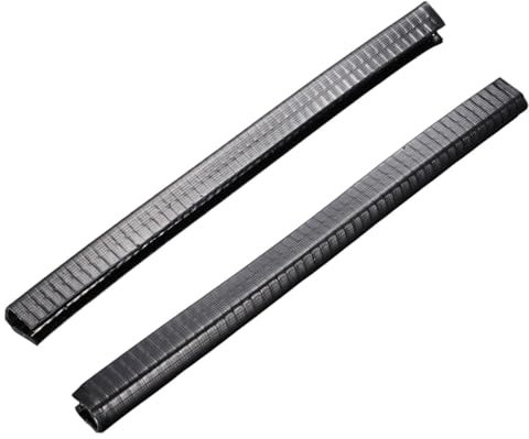 rockible 2X Skateboard Deck Schutzstreifen für Longboard, Kantenabdeckung und Heckschutz, Schwarz