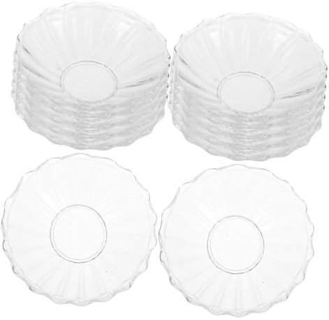 PRETYZOOM Protezione Antigoccia per Candele e Portacandele a Goccia, Ciotola Raccogli Cera in Plastica Resistente, Set da 12 Pezzi per Decorazione Tavolo in Casa, Bar ed Eventi Speciali