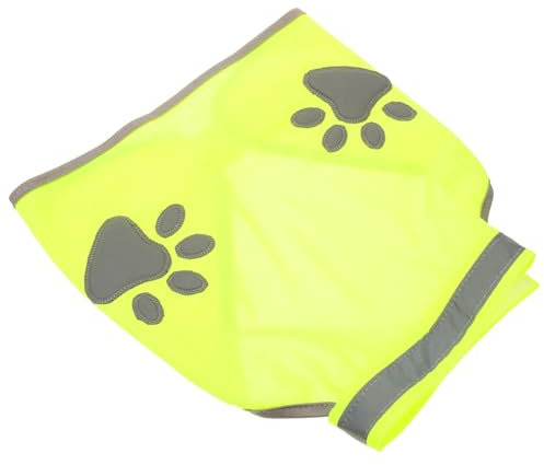 HAPINARY Reflektorweste Für Hunde Leuchtende Sicherheitsweste Reflektierende Haustierweste Atmungsaktive Hundekleidung Strapazierfähige Warnweste Für Draußen