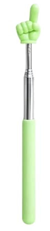 Puntero retráctil de plástico plegable para la escuela primaria y jardín de infantes (verde)