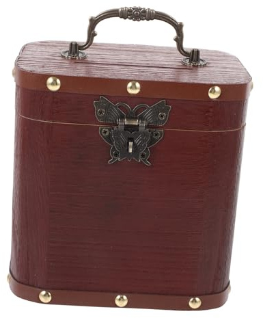 Abaodam Boîte Tirelire Bois Vintage Boîte De Rangement pour Maison Et Bureau Tirelire Épargne Bois sans Serrure