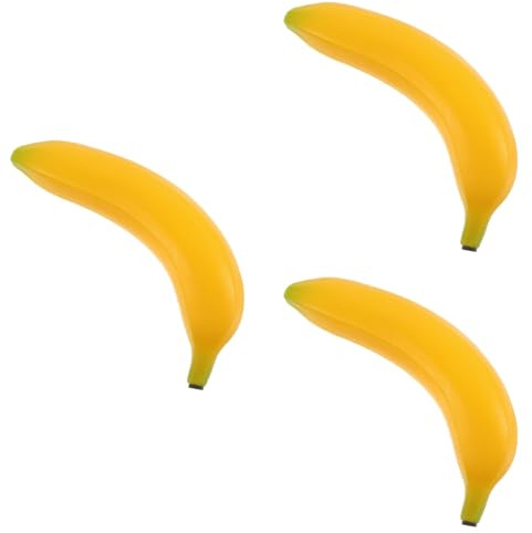 SEWACC 3er-Set Bananen-Shaker-Frucht-Maracas, Frühes Pädagogisches Musikspielzeug für Kinder, Perkussionsinstrument für zu Hause