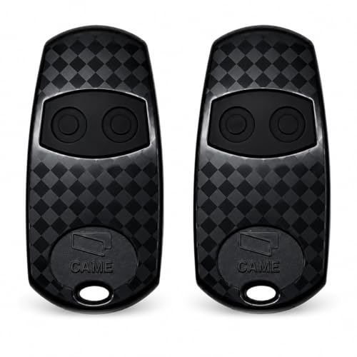 2Pack Remote Control Key Fobs,Universal Gate Remote Control 433.92MHz Black | Compatible with Came TOP432EE 432NA 432EV 432M, Universal Wireless Garage Door & Gate Opener