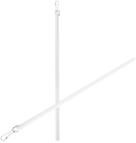 CHILDWEET Schleuderstab Gardinenzugstangen aus Acryl und Edelstahl 150cm für Gardinen Manuelle Bedienung 2stücke für Fensterrollos und Jalousien