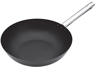 MasterClass Professional Wok antiaderente in acciaio al carbonio a induzione, 30 cm (12)