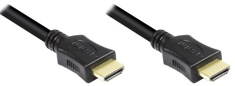 Good Connections - Cavo HDMI con Ethernet 24 K spina dorata e contatti in rame 20 m Nero