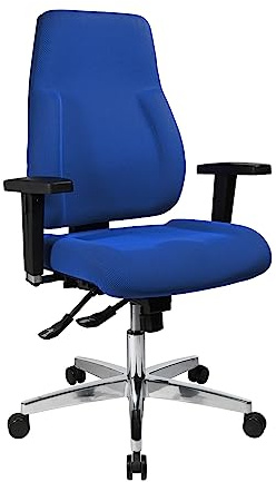 TOPSTAR P91 Bürostuhl blau | Made in Germany | Ergonomisch | Drehstuhl, Schreibtischstuhl | höhenverstellbar | Geprüfte Sicherheit nach GS-Intertek