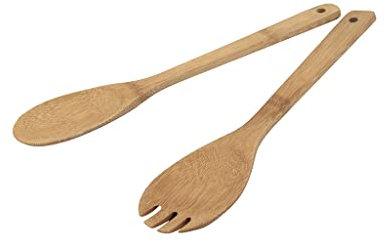 Ambiance Nature Salatbesteck, Bambus, Holz, Moyenne