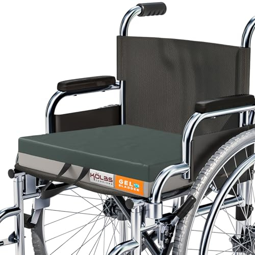 Kölbs Gel Extreme Wheelchair Cushions Seat Cushion, Coccyx, Sciatica & Tailbone Pain Relief Seating Pad Ideal for Office, Kitchen Wheelchairs and Auto, 24 x 18, 3 Inch Thick