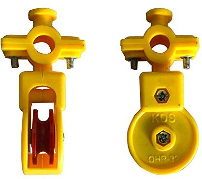 2Stück 32MM Schwenken Rolle Einzelflaschenzug aus Kunststoff Single-sheave Umlenkrolle Zur Verwendung von Kabeln, Seilen, Schnüren usw