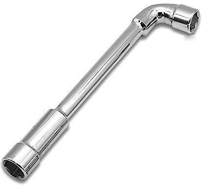 Llave de vaso métrica en ángulo de 15 mm en forma de L, llave hexagonal de doble extremo para reparación general