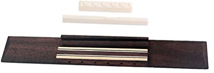 Alnicov 6 Saiten Konzertgitarre Palisander Steg mit Rinderknochen Sattel Set für Konzertgitarre Ersatzteile