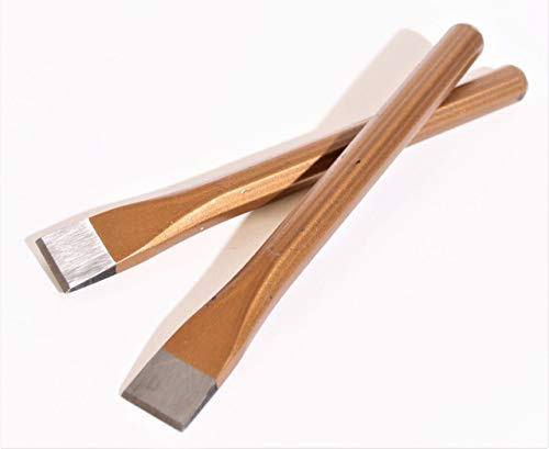 2 X Rennsteig Ciseau de Maçon Burin Plat 8kant 250x15mm Ciseau Outil à Percussion