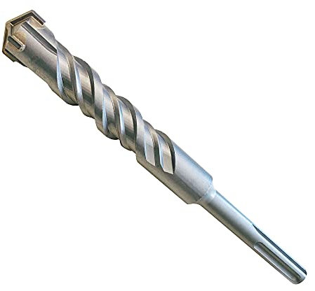 SDS Max Bohrer 35mm Ø - Länge 35x450 mm (Ideal zum Bohren in Beton/Naturstein/Mauerwerk, 4 Hartmetall Spitzen,für Armierungseisen geeignet)
