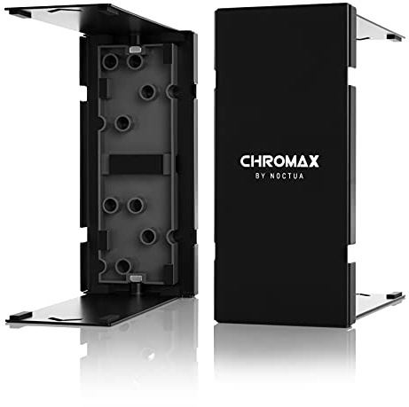 Noctua NA-HC8 chromax.black, Cubierta para Disipador, para NH-U12A (Negro) | Adecuado para enfriadores de CPU de la serie NH-U12A, aluminio recubierto de polvo, fácil instalación sin herramientas