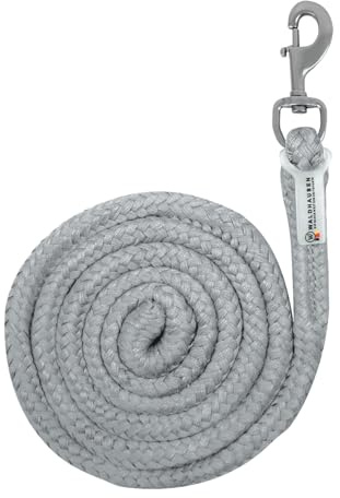 WALDHAUSEN Anbindestrick Plus Karabiner, chromgrau