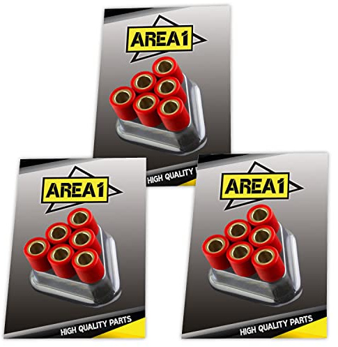 Area1 Set di 3 pezzi Rulli Variatore 16x13 mm Rotoli per Variatore/Pesi Del Variatore - Peso liberamente selezionabile - (6,5/7,0/7,5)