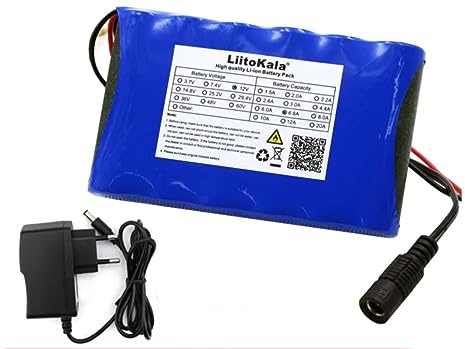 Bateria Litio 12V 6800mAh 114x67x19mm + Cargador