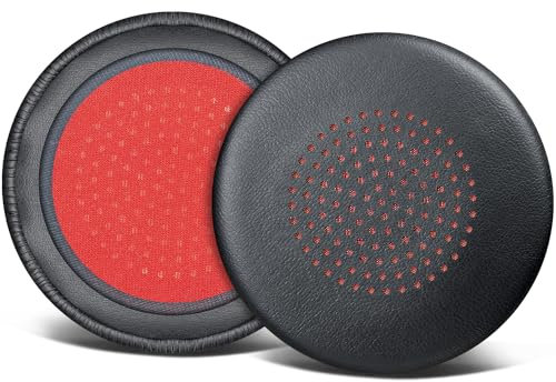 SOULWIT Replacement Earpads Cover for Plantronics Voyager Focus B825/1&2 UC, Voyager 4210/4220, Cushions Ear Pads Cover for Poly BlackWire 5200/C5200/5210/C5210/C5220/7225, Backbeat Sense - Black