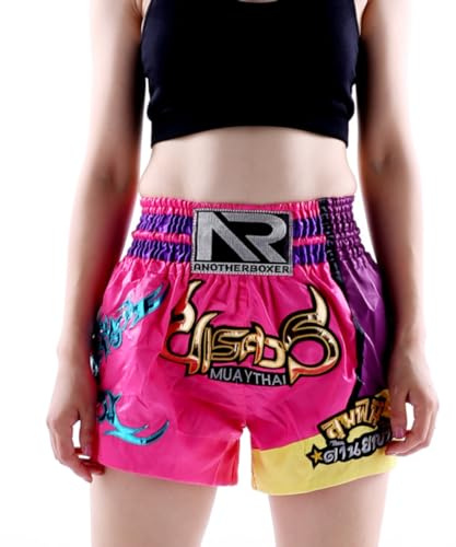 HEARTTOUCH, pantaloncini da combattimento Muay Thai per uomini, pantaloncini thailandesi per bambini, pantaloni da allenamento, pantaloncini da boxe premium per Thai Boxing, Kickboxing, 11, XS