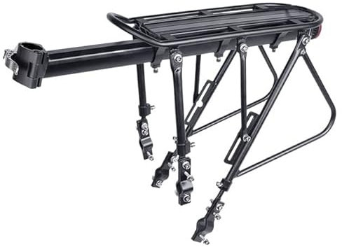 RaamKa GepäCkträGer Schnellspanner Fahrradgepäckträger Universal Heckgepäckträger Ständer Fahrradkoffer Aluminiumlegierung Fahrradgepäckträger Regal Fahrrad GepäCkträGer (Size : Half Quick Mount)