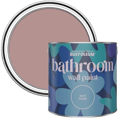 Rust-Oleum Pink Water-Resistant Bathroom Wall & Ceiling Paint - Heartfelt 2.5L