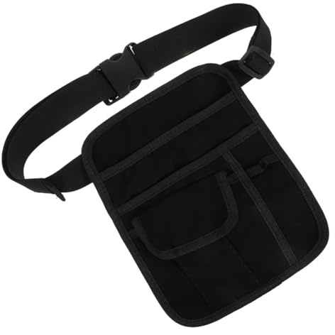 GARVALON Kellnertasche Mit Gürtel Geldbeutel-organizer Aus Canvas Arbeitstasche Für Kellner Kleine Gebrauchstasche Mit Verstellbarem Riemen Hüfttasche Für Restaurant