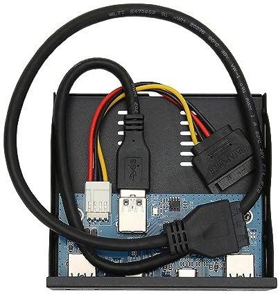 Diskettenlaufwerk-Frontplatte, 6 Ports USB3.2 GEN1 USB-Frontplatten-Hub Einfache Montage für Gehäuse