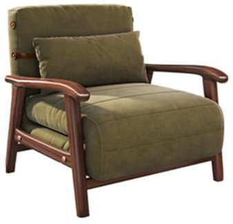 UYDJAKX Umwandelbarer Schlafsessel, klappbarer, vielseitiger Sessel, verstellbare Chaiselongue, Lazy Bed Lounge-Relaxsessel für Zuhause, Büro (Farbe: Grün) Star of Light