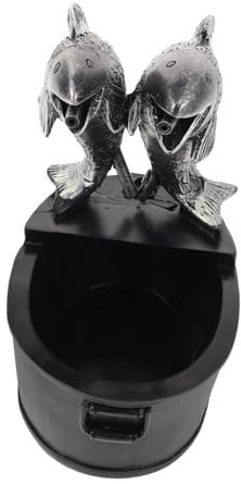 ROMISBABA Resin Jar Water Dispenser Decorative Outdoor Fountain Hydroponic Planter for Garden Water Circulation and Relaxing Features