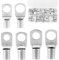 QWORK® Juego de 30 Terminales de cable de 16/25/35 mm², Terminales de Cable Tubular de Cobre Estaño con Ojales M8 y M10