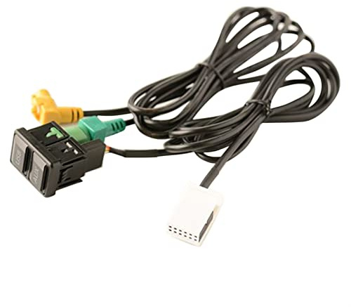 Vuzmode Cavo interruttore USB AUX for auto Adattatore audio RCD510 RNS315, for Passat B6 B7, for Golf 5 MK5, for 6 MK6, for Jetta Presa USB per auto