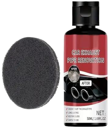SVCEQZE Décapant Rouille Métal, Nettoyant 50ml Pour Particules De Fer, Pâte Restauratrice Éclat Anti-Oxyde Pour Pot Échappement Pare-Chocs Jante Camion SUV Moto Frein Roue