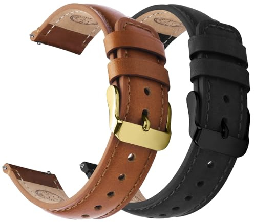 Fullmosa Läder Klockarmband 22mm för Garmin Venu 3 2/Vivoactive 4