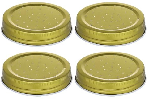 TOYANDONA 4 Stück Bienenstock Wassergerät Deckel aus Metall für Imkerei mit Schnellem Nachfüllen und Tragbarem Design für Bienenstock Eingang Zufällige Farbe