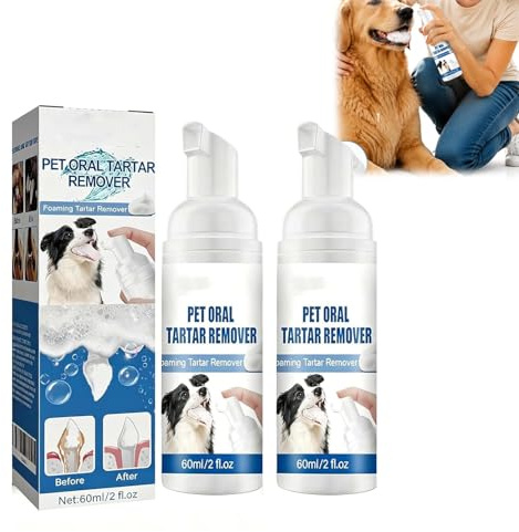 Rimozione del tartaro dentale per animali domestici, spray per rimuovere il tartaro orale per animali domestici, spray orale per la pulizia dei denti dei cani, spray di cura della schiuma dentale per