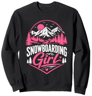 Snowboarder SNOWBOARDING GIRL Girls Children Snowboard Sweatshirt