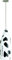 aerolatte Milk frother Cow Design, Stainless Steel, Black/White