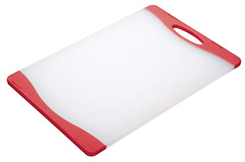 Colourworks Polyethylene Reversible Cutting Board, 35 cm x 24 cm - Red