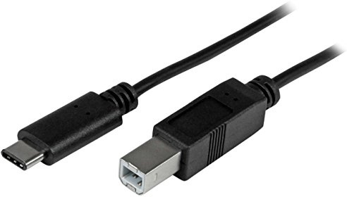 StarTech.com Câble USB 2.0 USB-C vers USB-B de 1 m - Cordon USB C vers B - Mâle / Mâle - Noir (USB2CB1M)