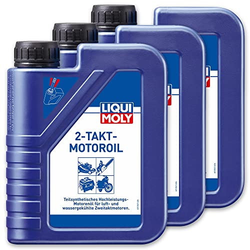 3x LIQUI MOLY 1052 2-Takt-Motoroil selbstmischend Rasenmäher Motorsäge Öl 1L