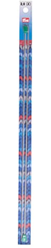 Prym - Prym Aluminium (40cm, 2.00mm) Tricot Aiguille - 2 Aiguilles