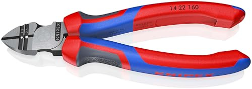 KNIPEX Pince à dénuder coupante de côté sur carte LS avec poignées comfortables 160 mm, 14 22 160 SB